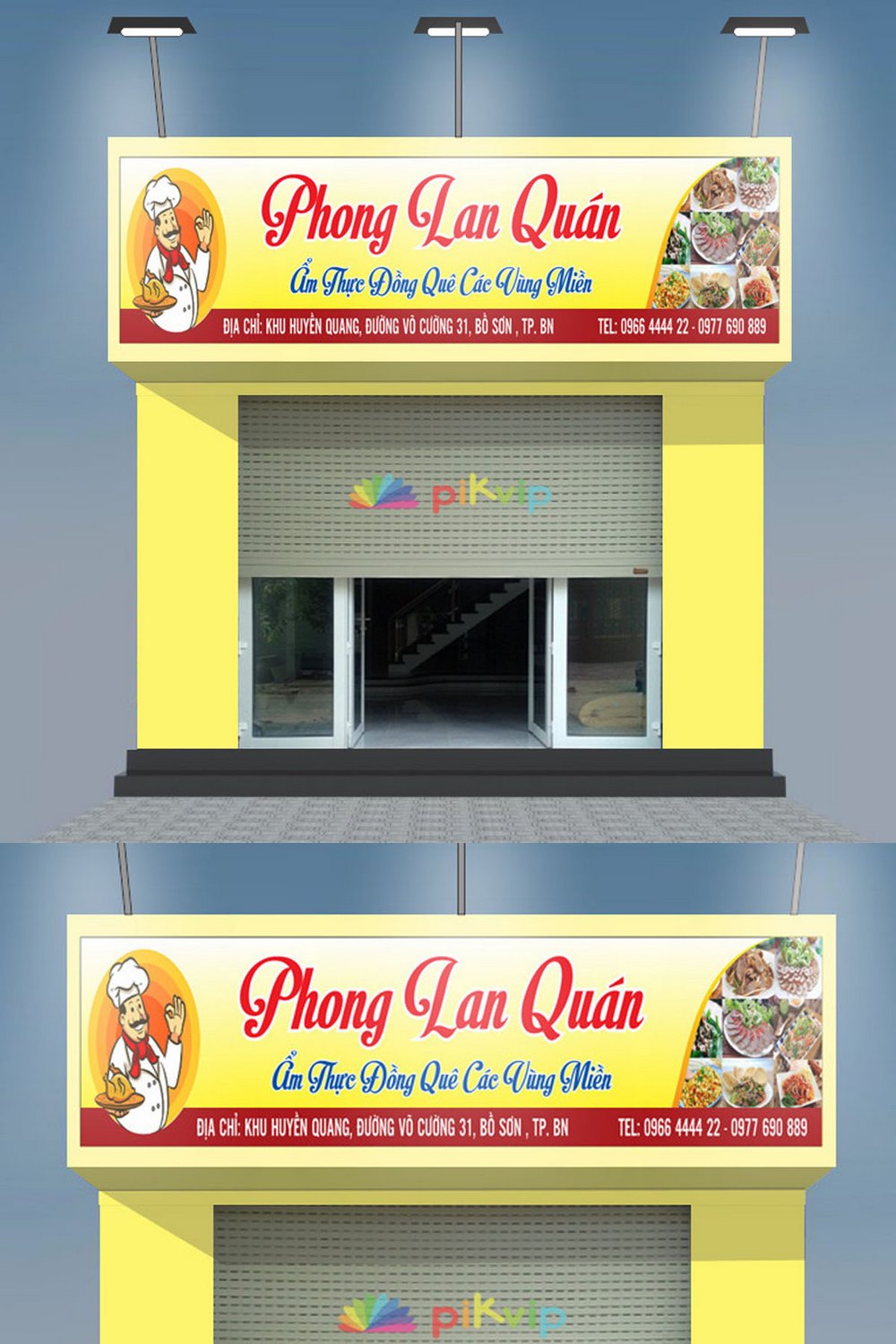 Biển hiệu quảng cáo phong lan quán